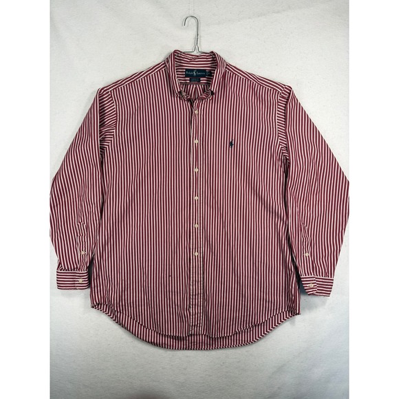 Ralph Lauren Other - Vintage Ralph Lauren Striped Button Down Shirt XL Red White Classic Fit Cotton